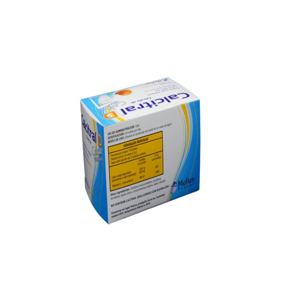 Calcio Vitamina D3 Calcitral Caj 15 So img #2