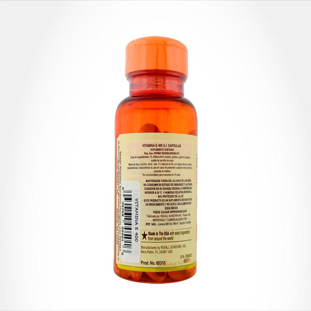 Vitamina E Sundown Naturals 400Ui Fra 100 Cap img #3