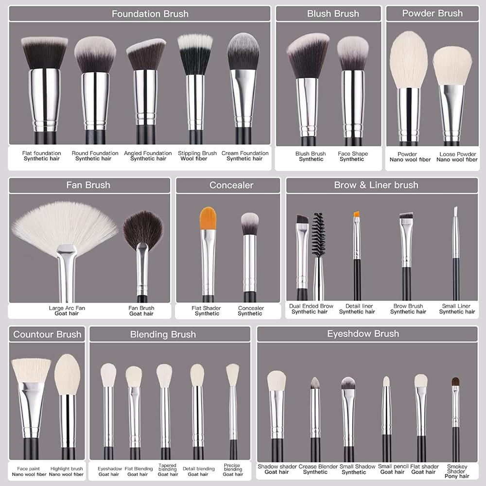 Juego De Brochas De Maquillaje Profesional 30 Piezas img #2