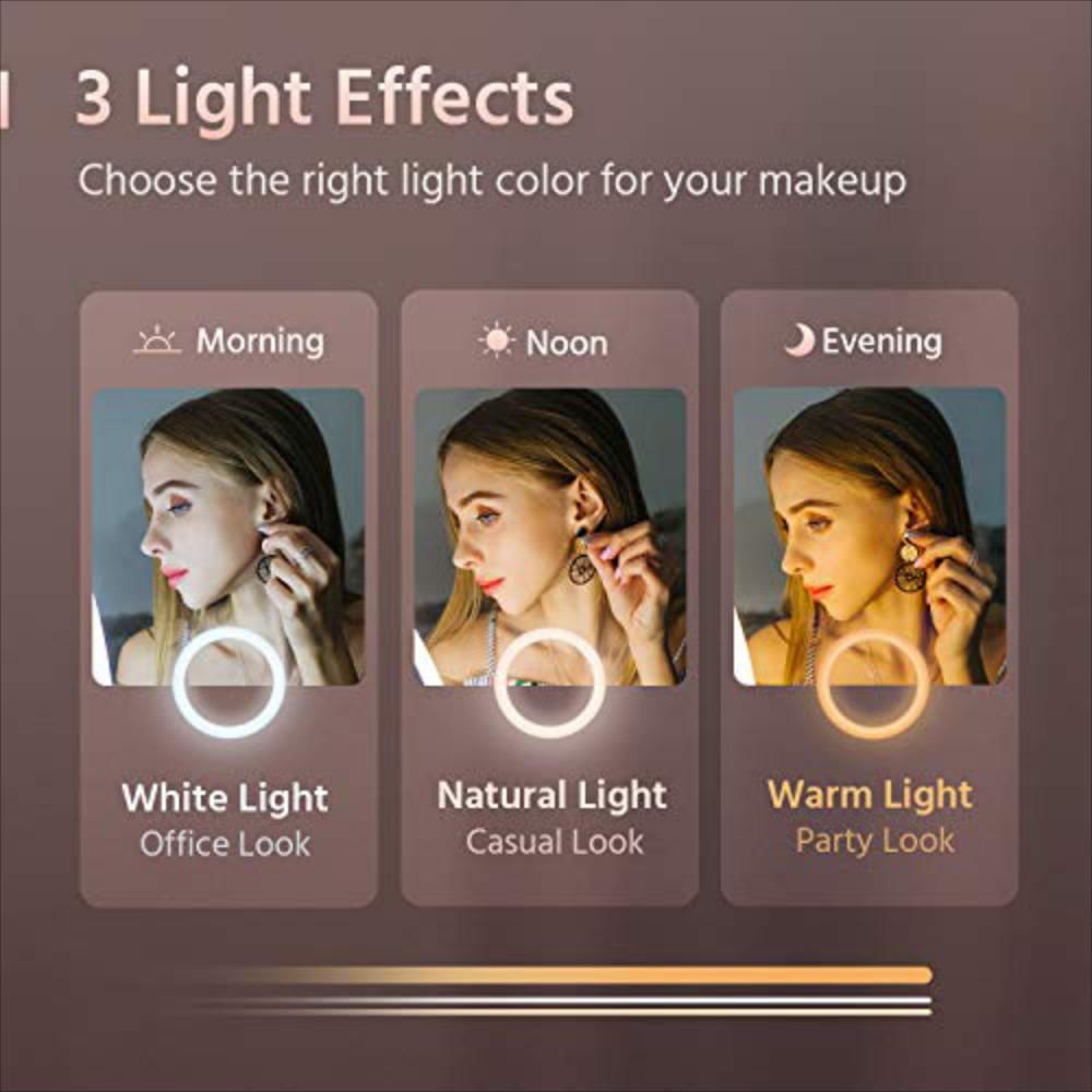 Espejo De Maquillaje Con Luces Recargable 66 Leds. img #5
