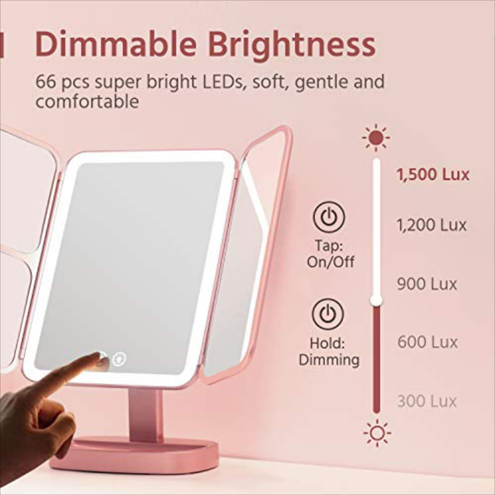 Espejo De Maquillaje Con Luces Recargable 66 Leds. img #6