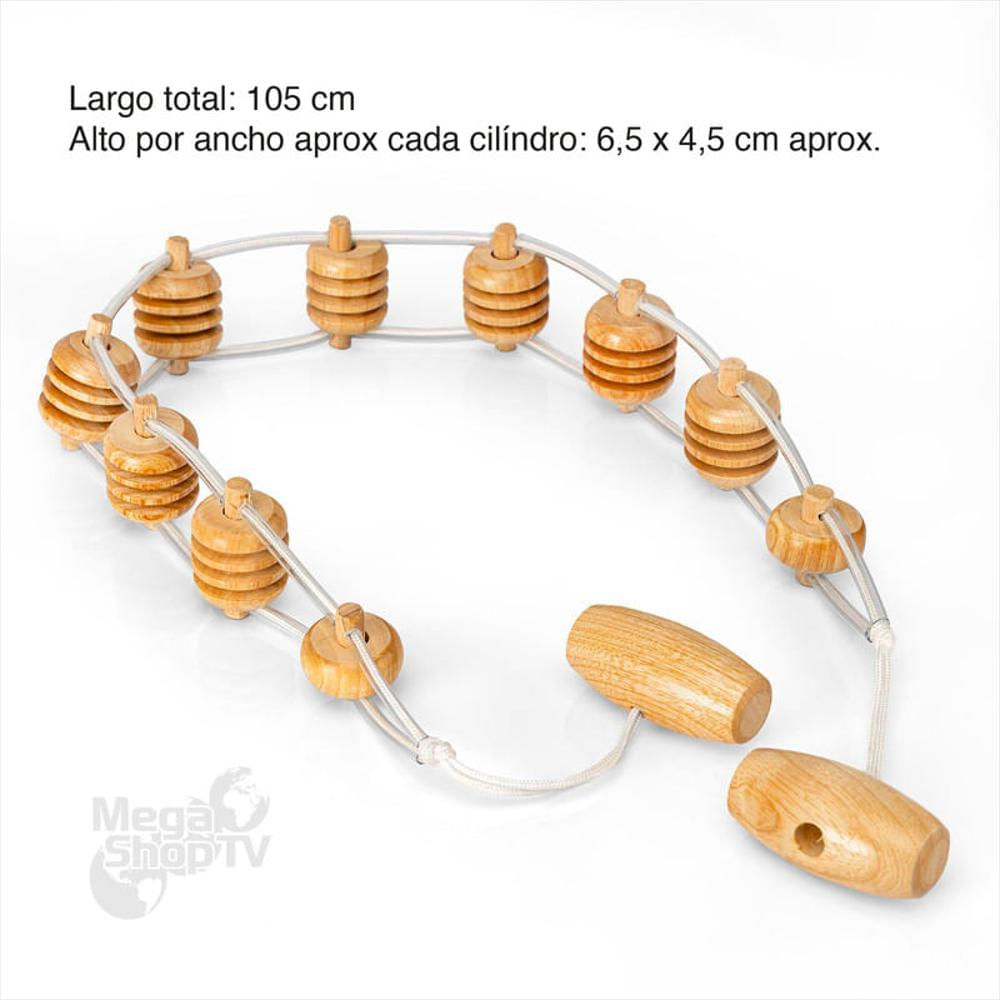 Kit X2: Cinturón Maderoterapia Redondo Para Masaje Corporal