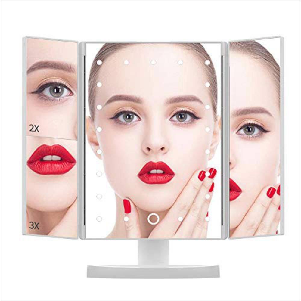 Espejo De Aumento Con Luces De Maquillaje.