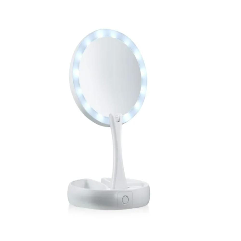 Espejo Doble Plegable Con Luz Led img #4