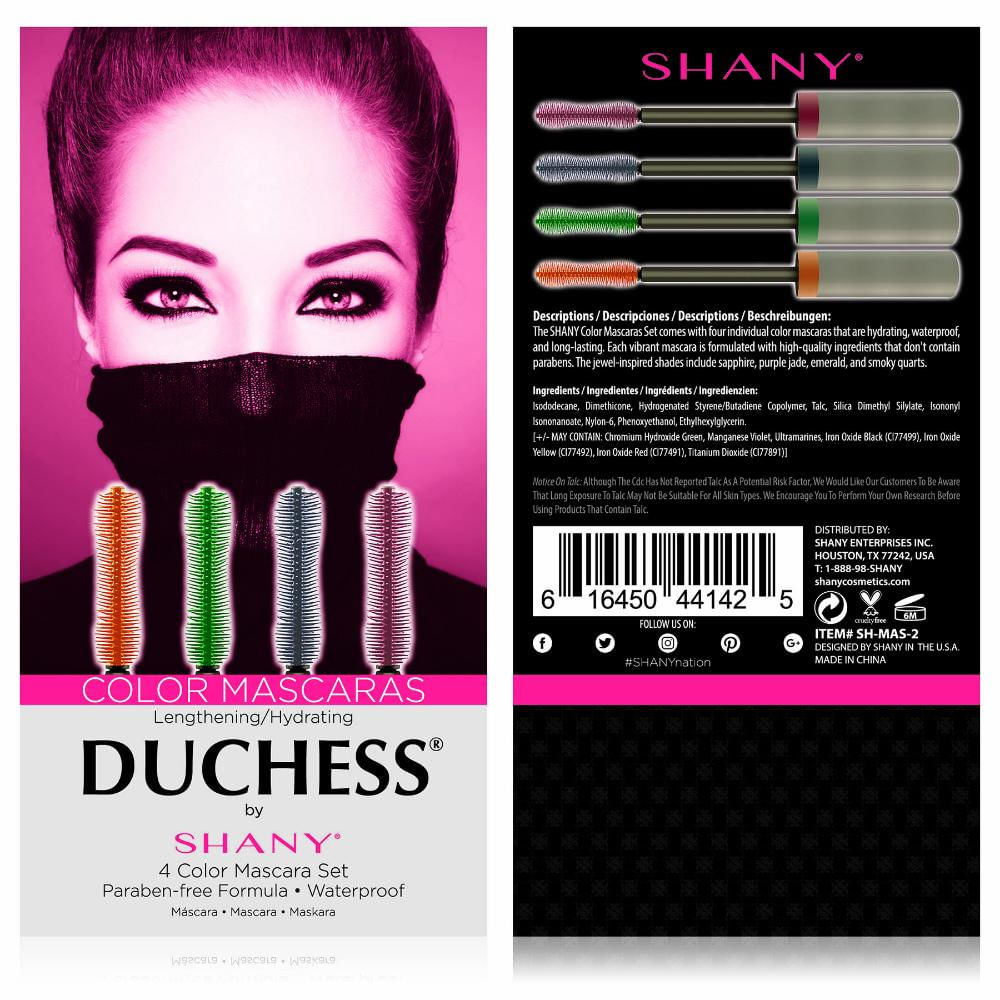 Conjunto De Rímel De Color Duchess By Shany De 4 Piezas img #3