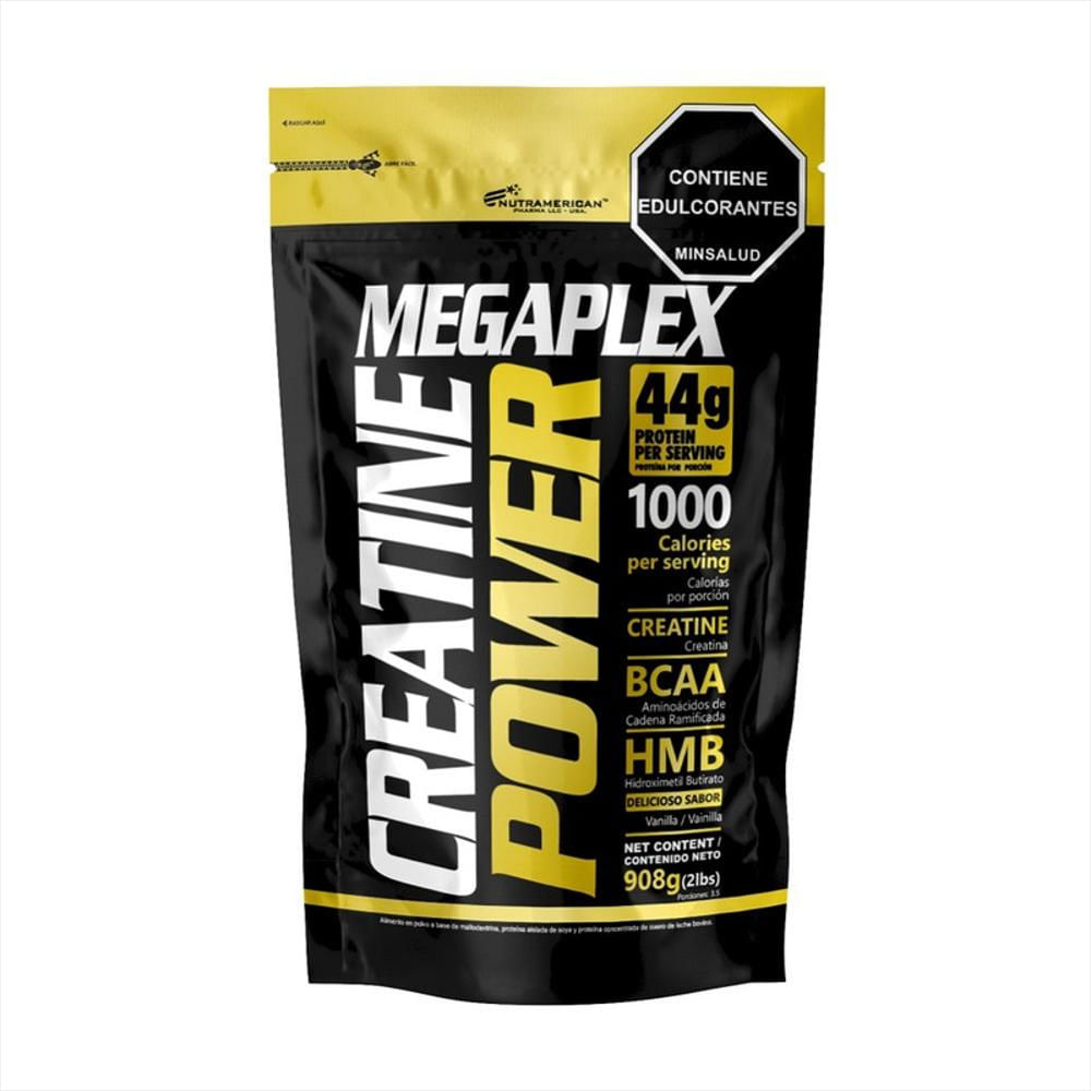 Megaplex Creatine Power 2 Lb Proteina Hipercalorica + Creatina img #1