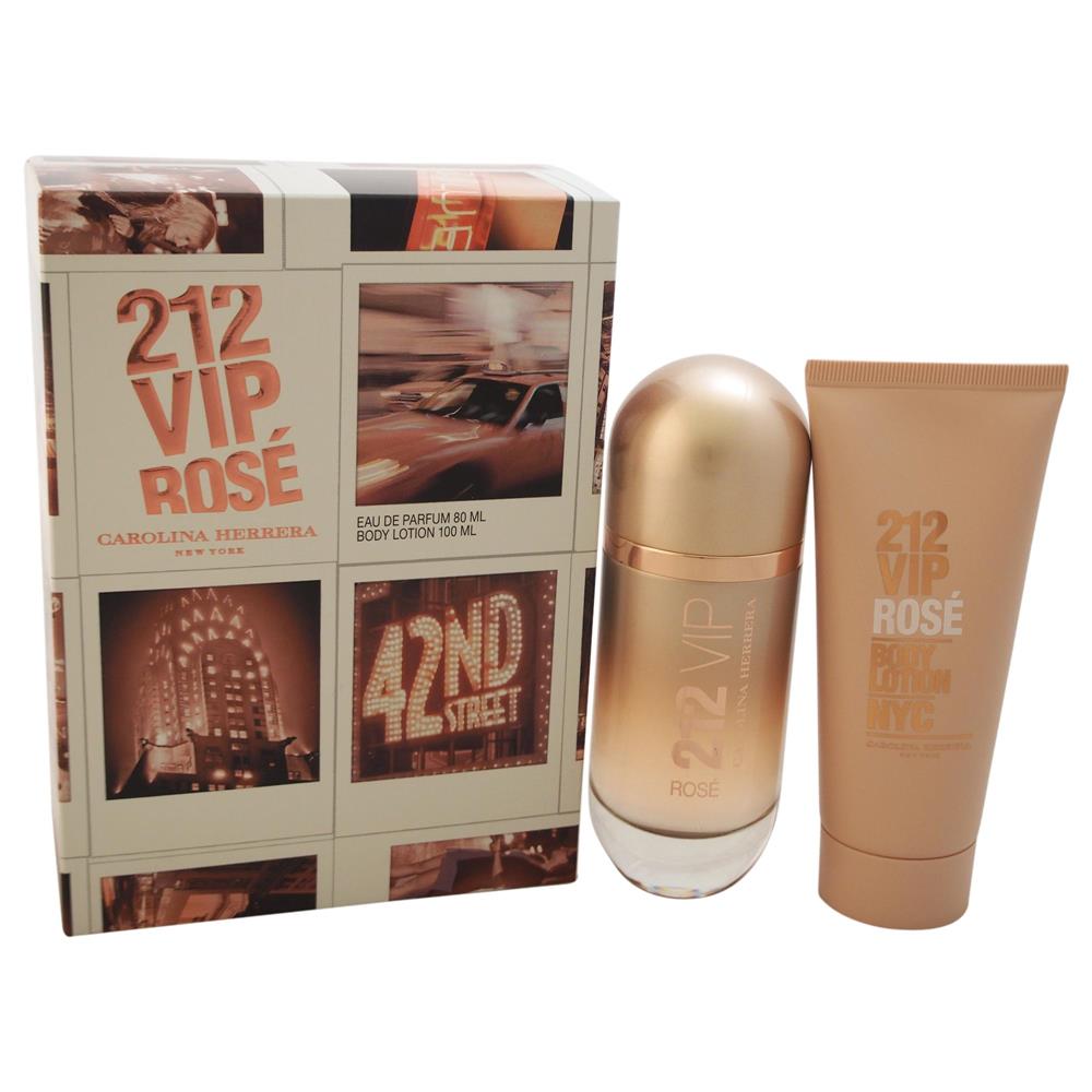 Perfume Carolina Herrera Set 212 Vip Rose 2 Pzas 2.7 Edp L