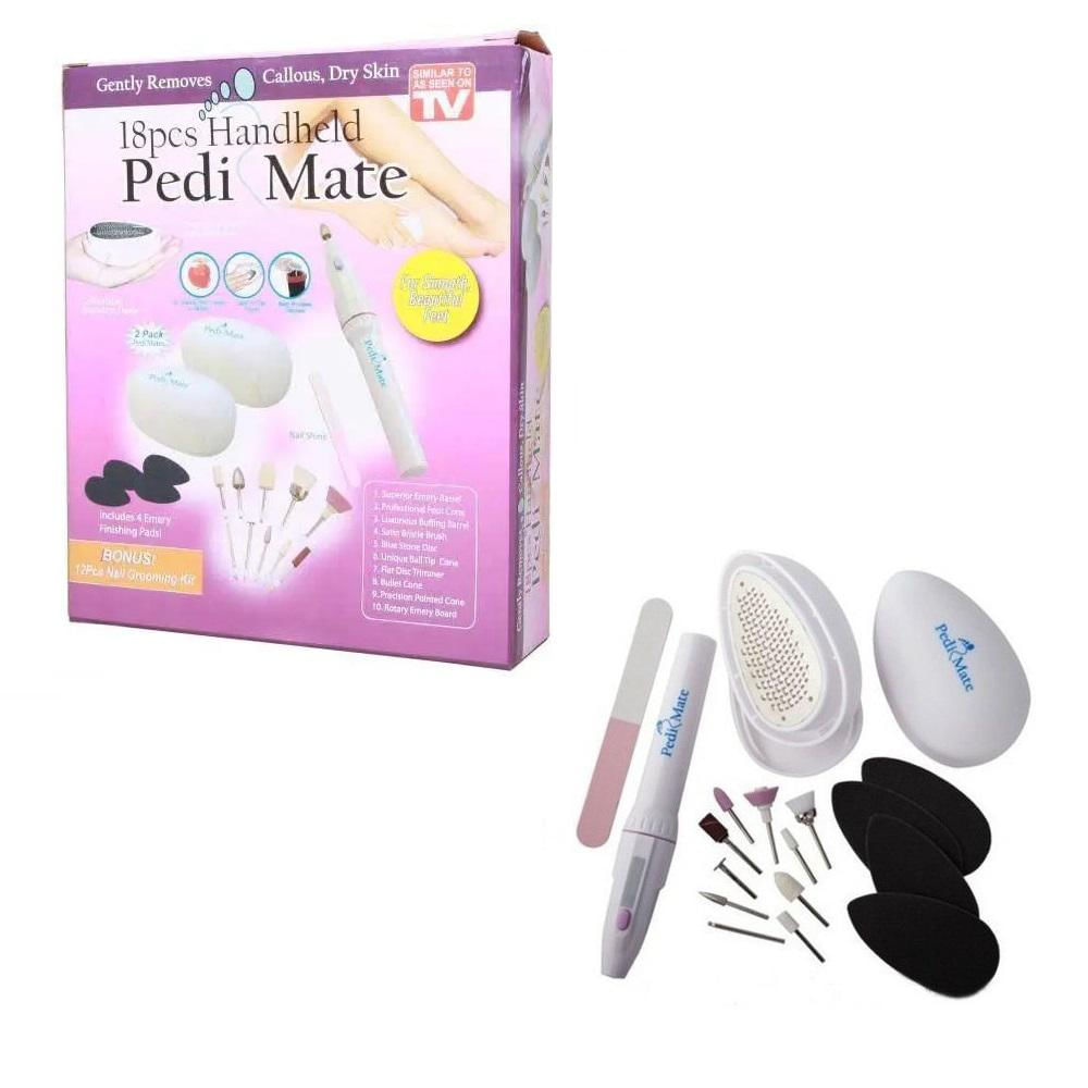 Esculpidor Pulidor De Uñas Pedi Mate 18Pcs Handheld Callos Suaviza