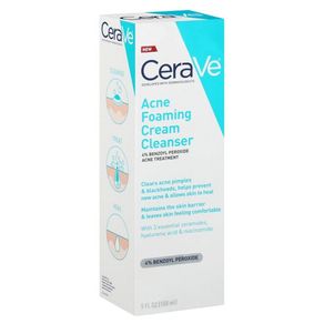 Cerave Limpiador Piel Acné Peroxido De Benzoilo Tratamiento 4%