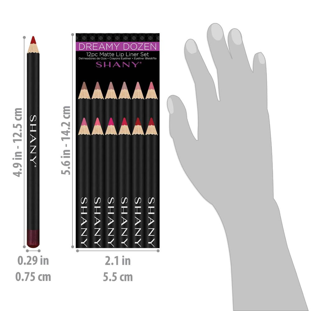 Shany Dreamy Docena Delineador De Labios Mate Set 12 Piezas img #4