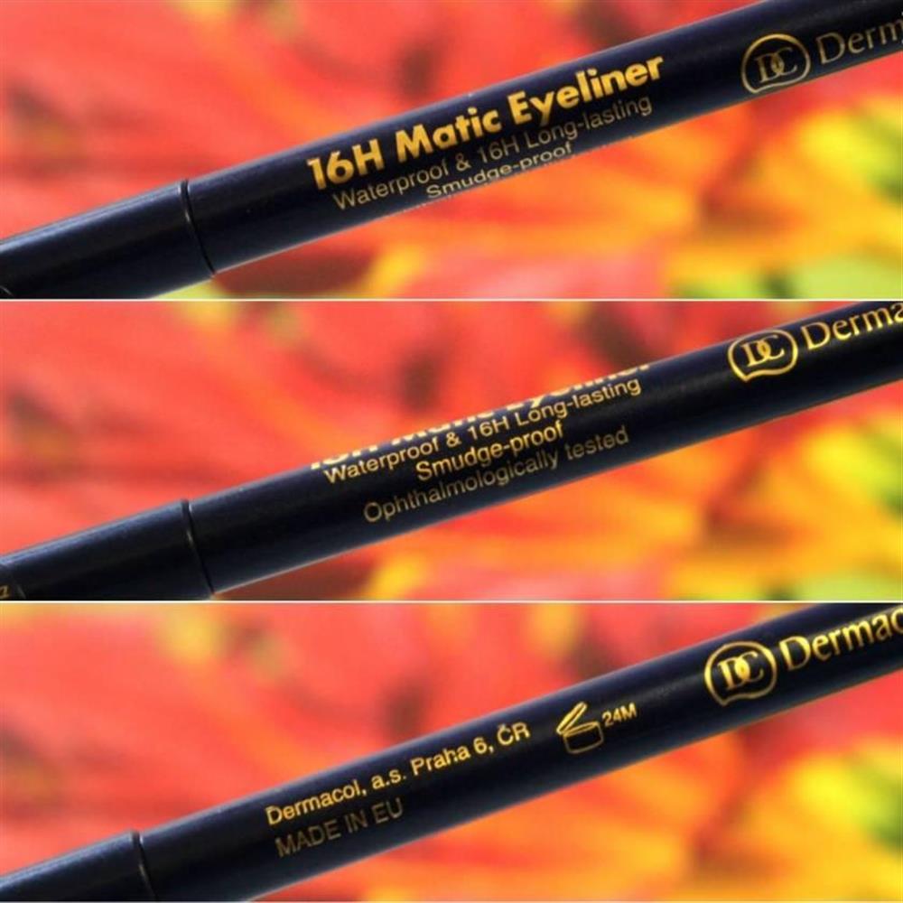 Delineador Negro A Prueba De Agua Dermacol 16H Matic