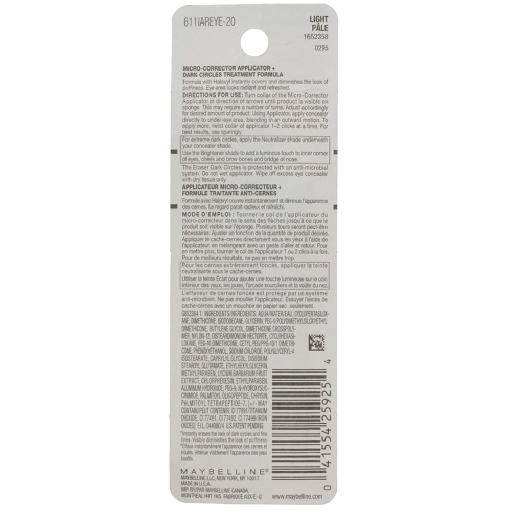 Corrector De Ojeras Age Rewind Maybelline Tono Light 120 img #4