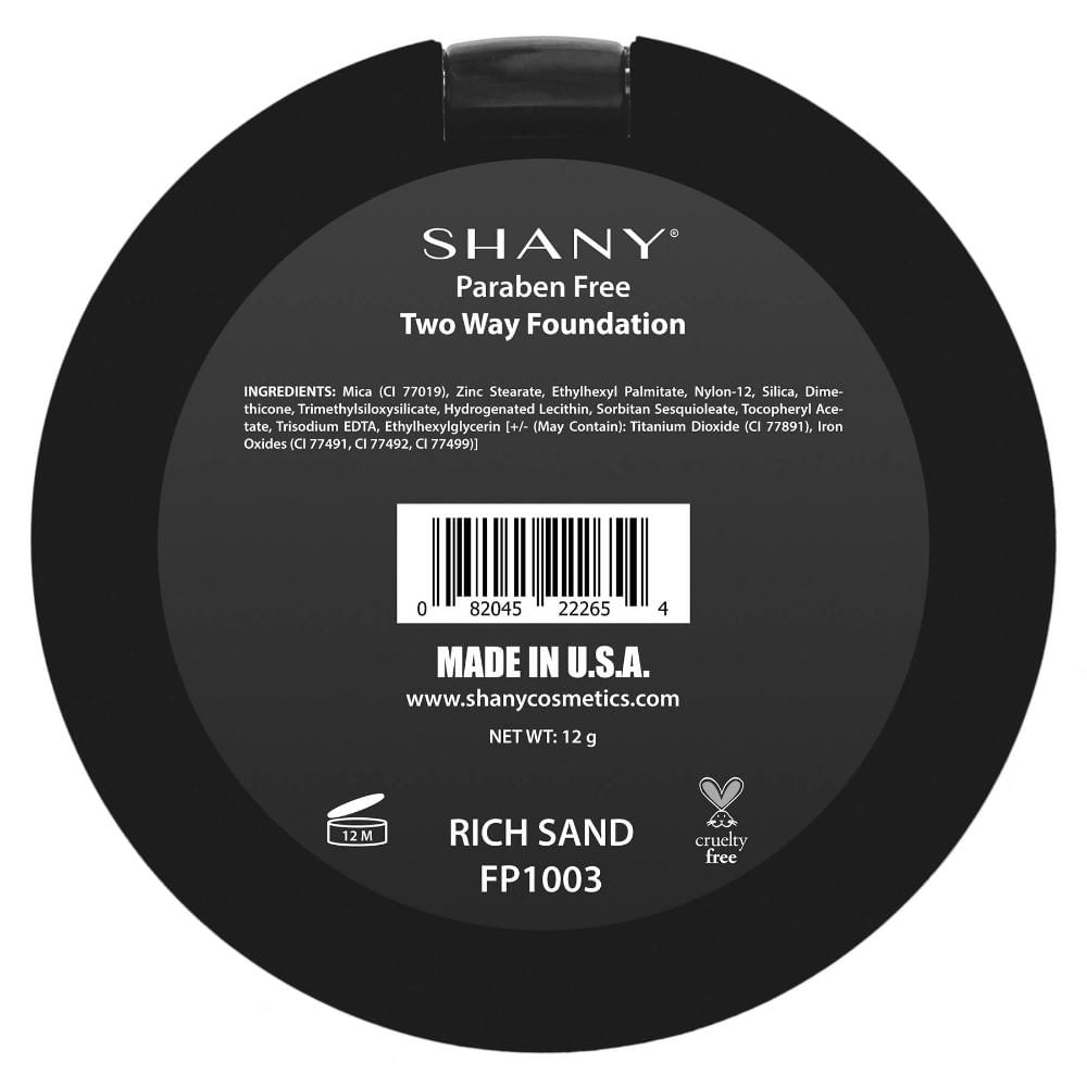 Shany Two Way Foundation Aceite Libre De Arena Rica img #3