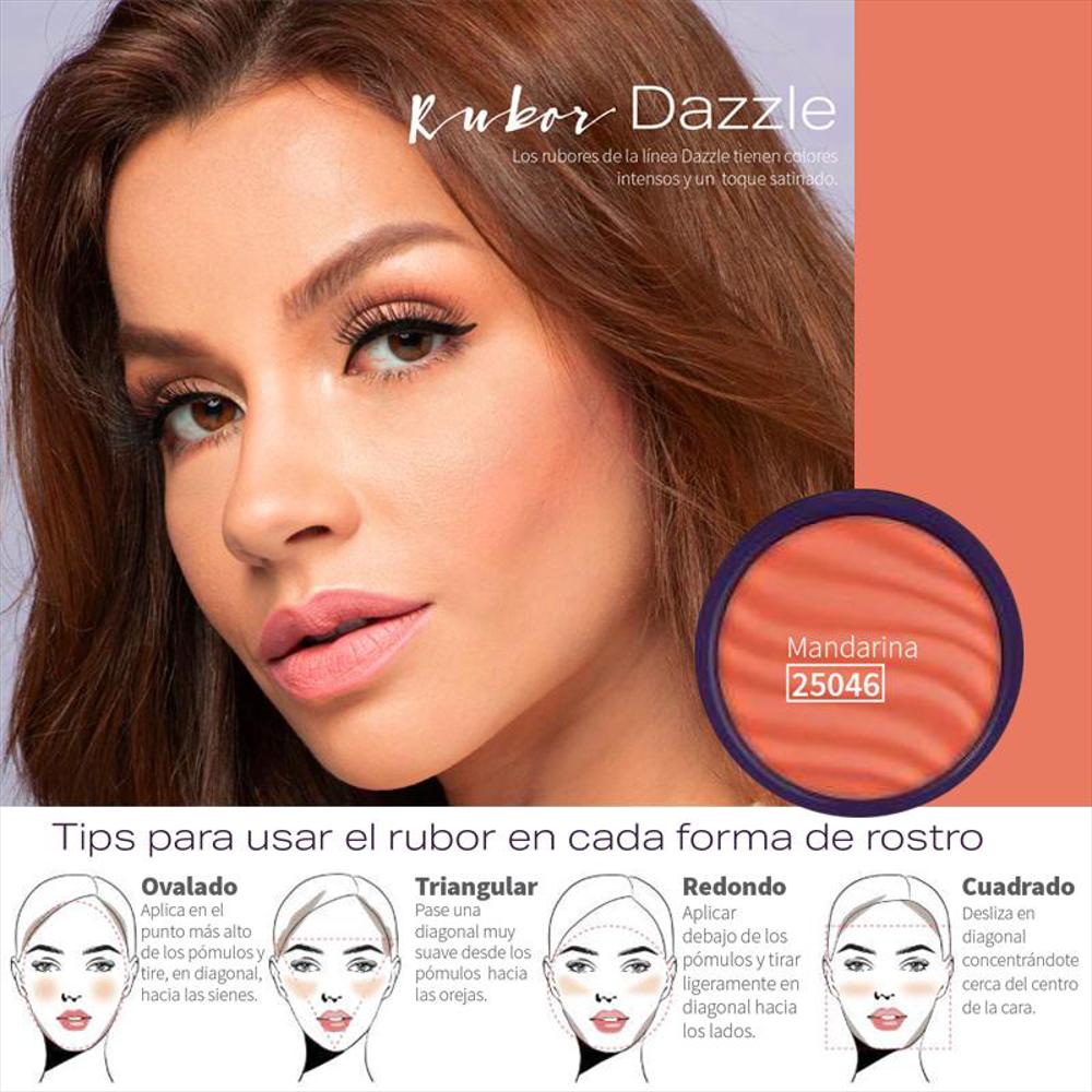 Dazzle Rubor Compacto Facial Mandarina Hnd img #3