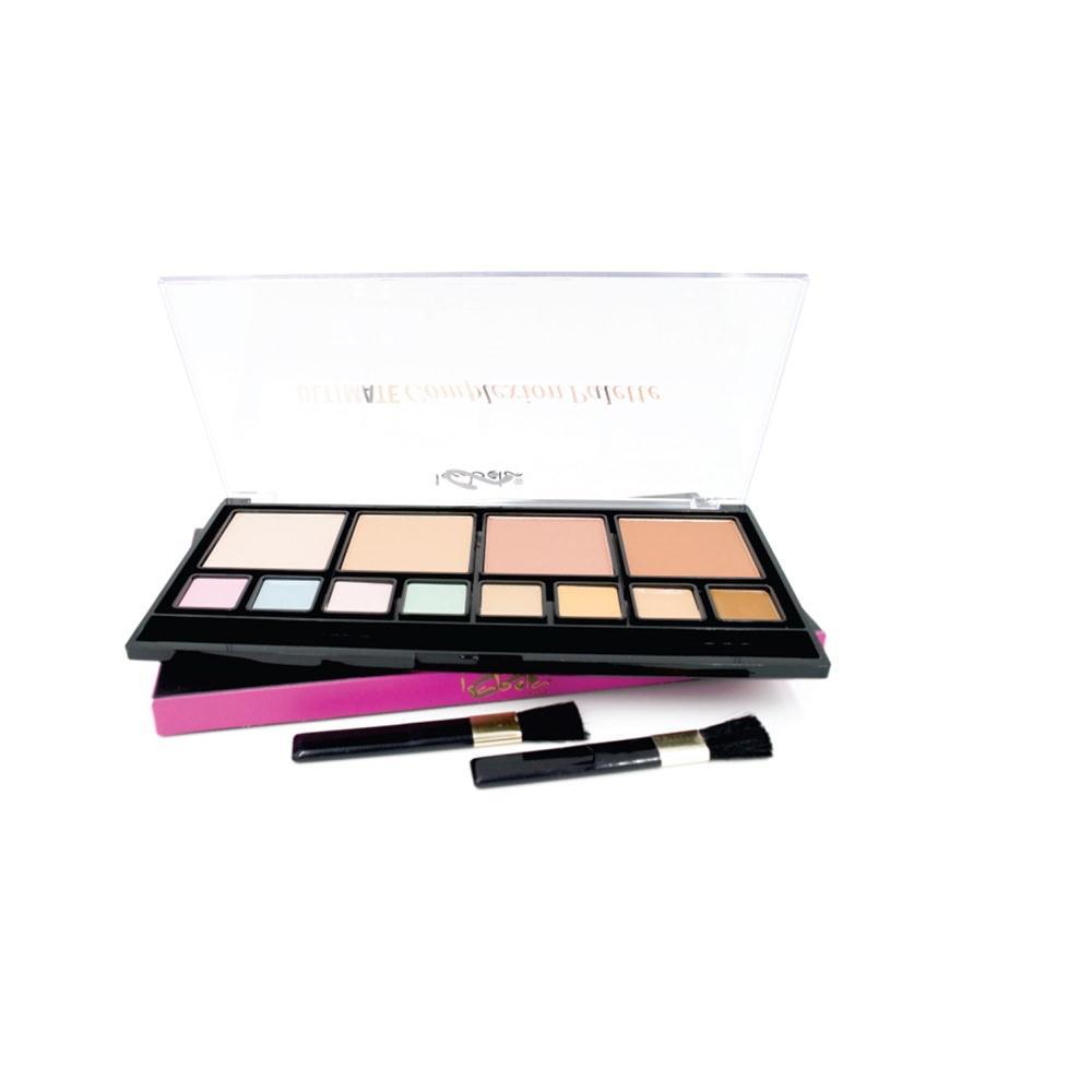 Paleta De Contorno Crema+Polvos Compactos+Rubor+Esponja