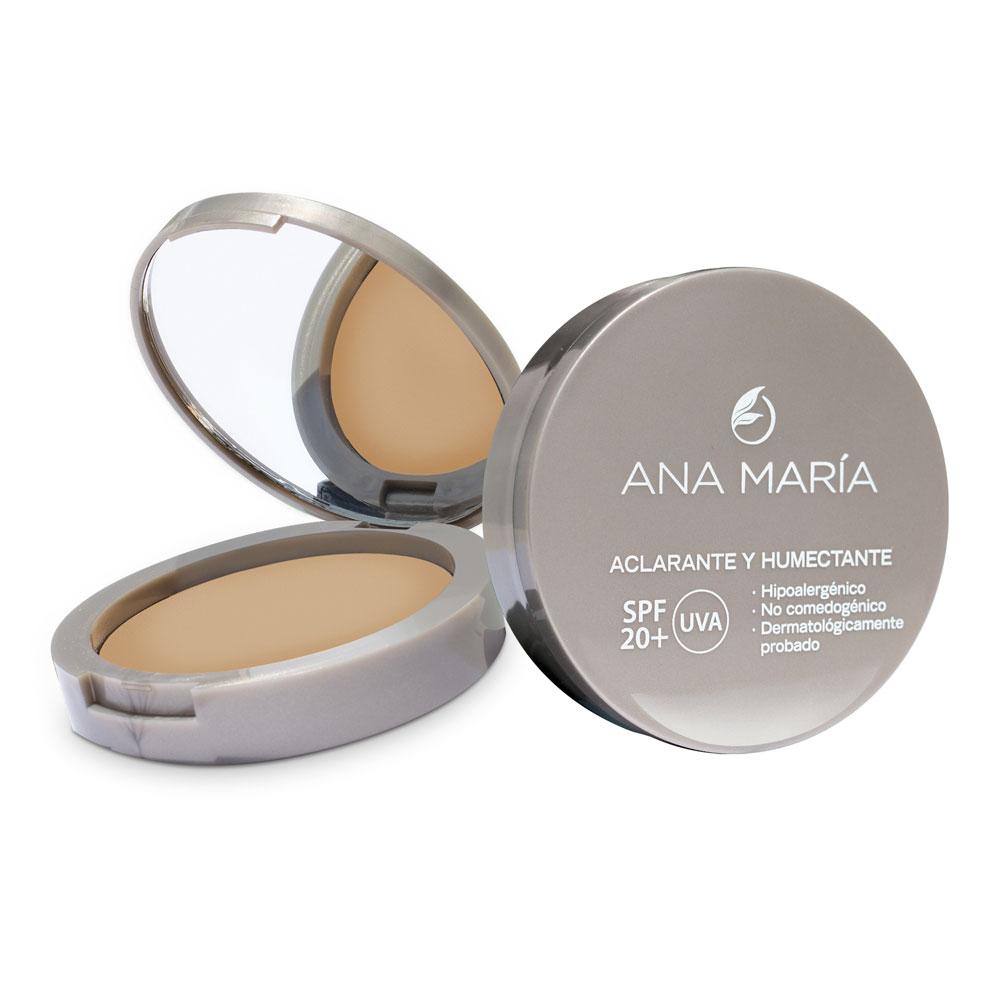 Polvo Facial Compacto Tono Natural 15Gr Aclarante Humectante
