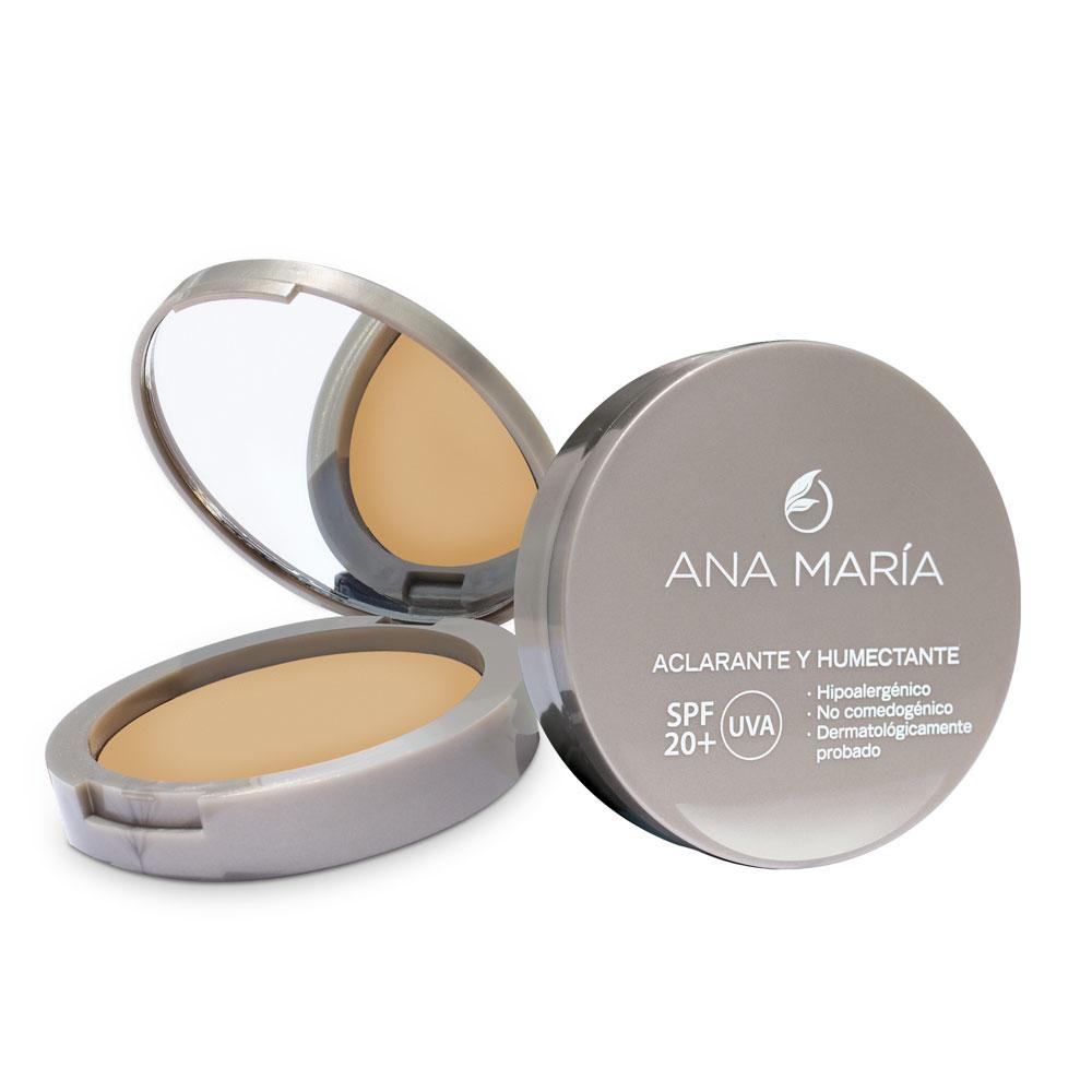 Polvo Facial Compacto Tono Canela 15Gr Aclarante Humectante
