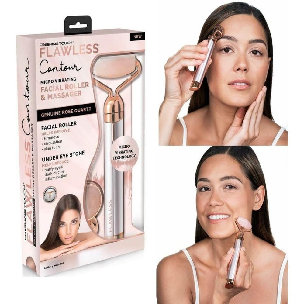 Rodillo Masajeador Facial Flawles Pilas Aa