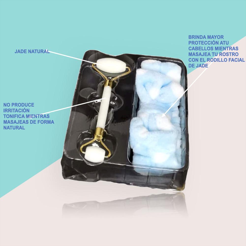 Kit Facial Dual Roller Jade + Diadema img #4