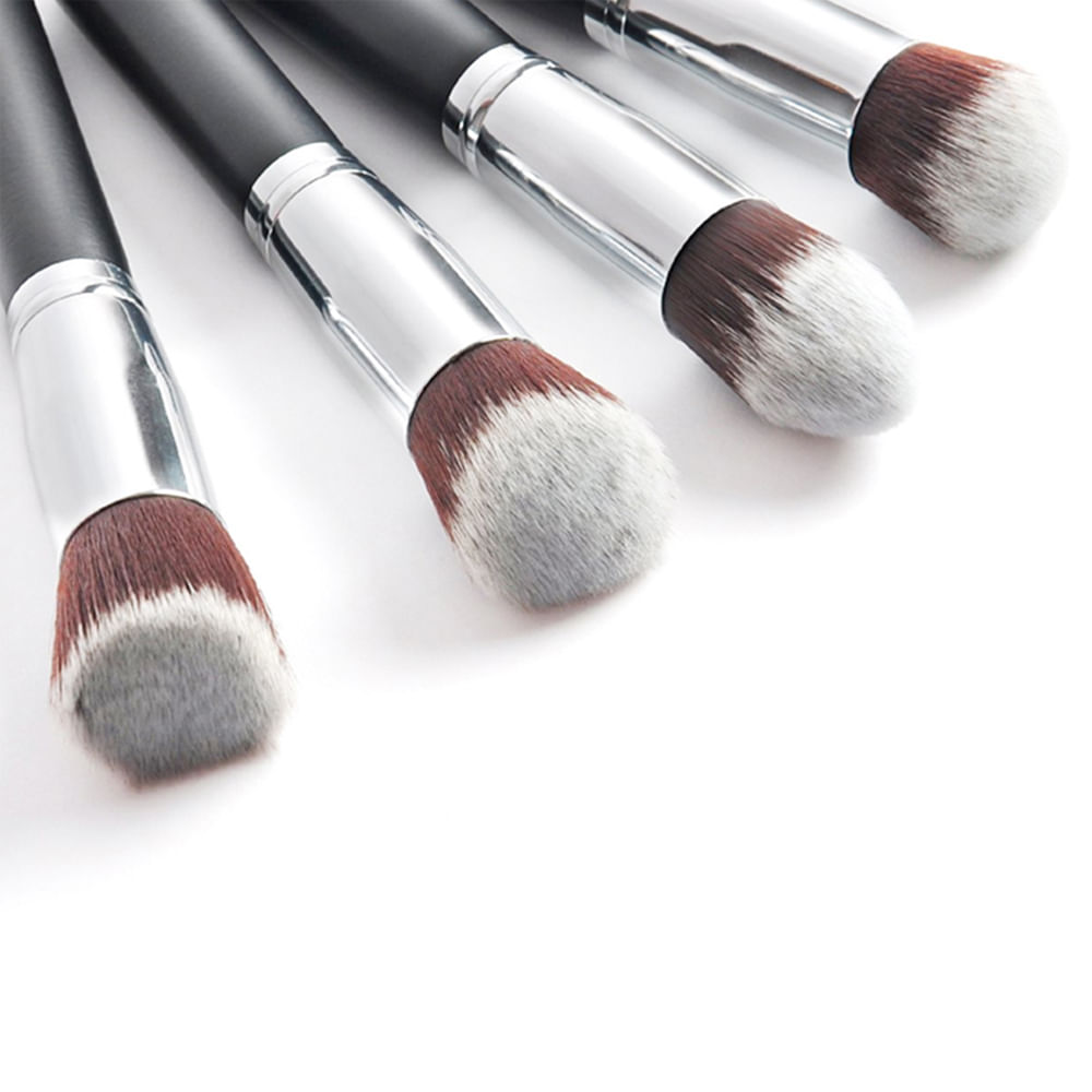 Set 4 Brochas Maquillaje Profesional Base Rubor Polvo img #2