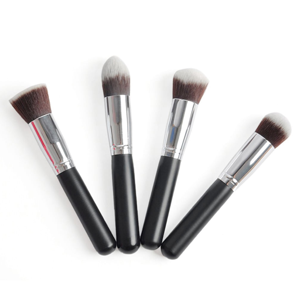 Set 4 Brochas Maquillaje Profesional Base Rubor Polvo img #3