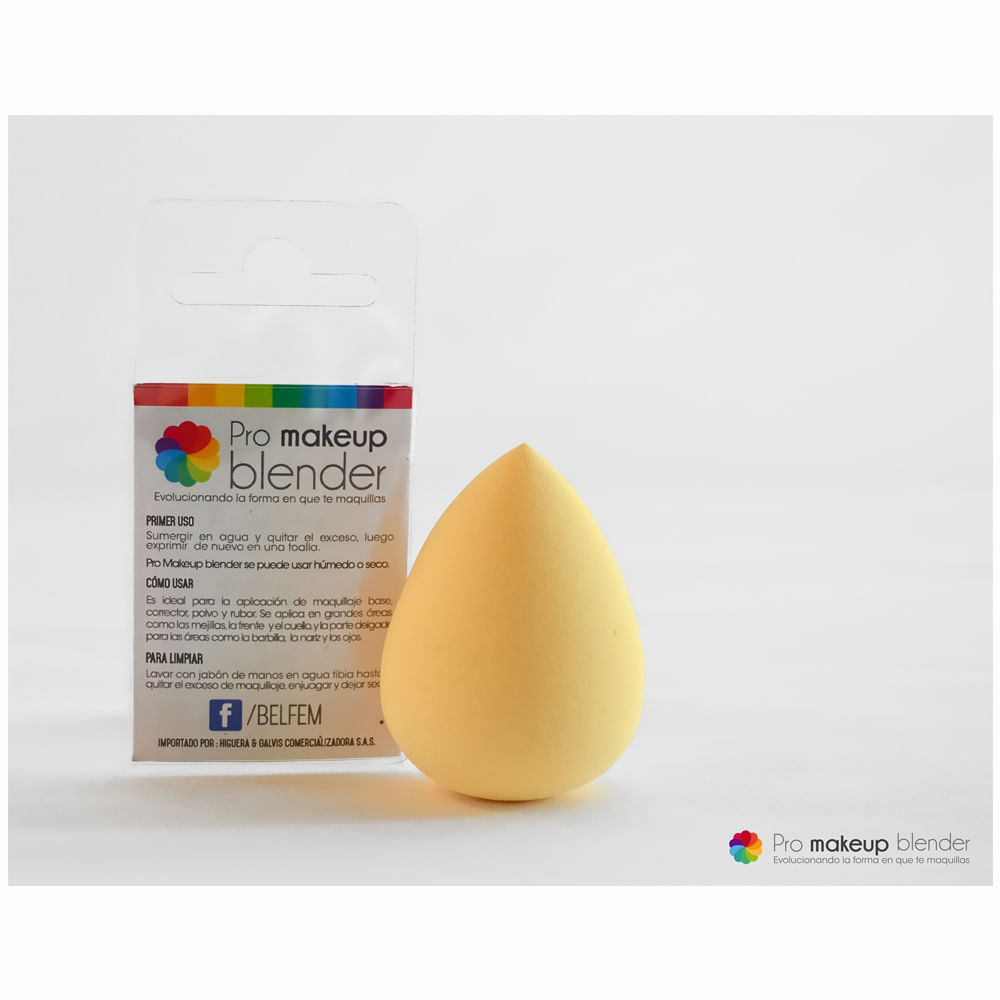 Esponja De Maquillaje Pro Makeup Blender Gota Marfil img #2