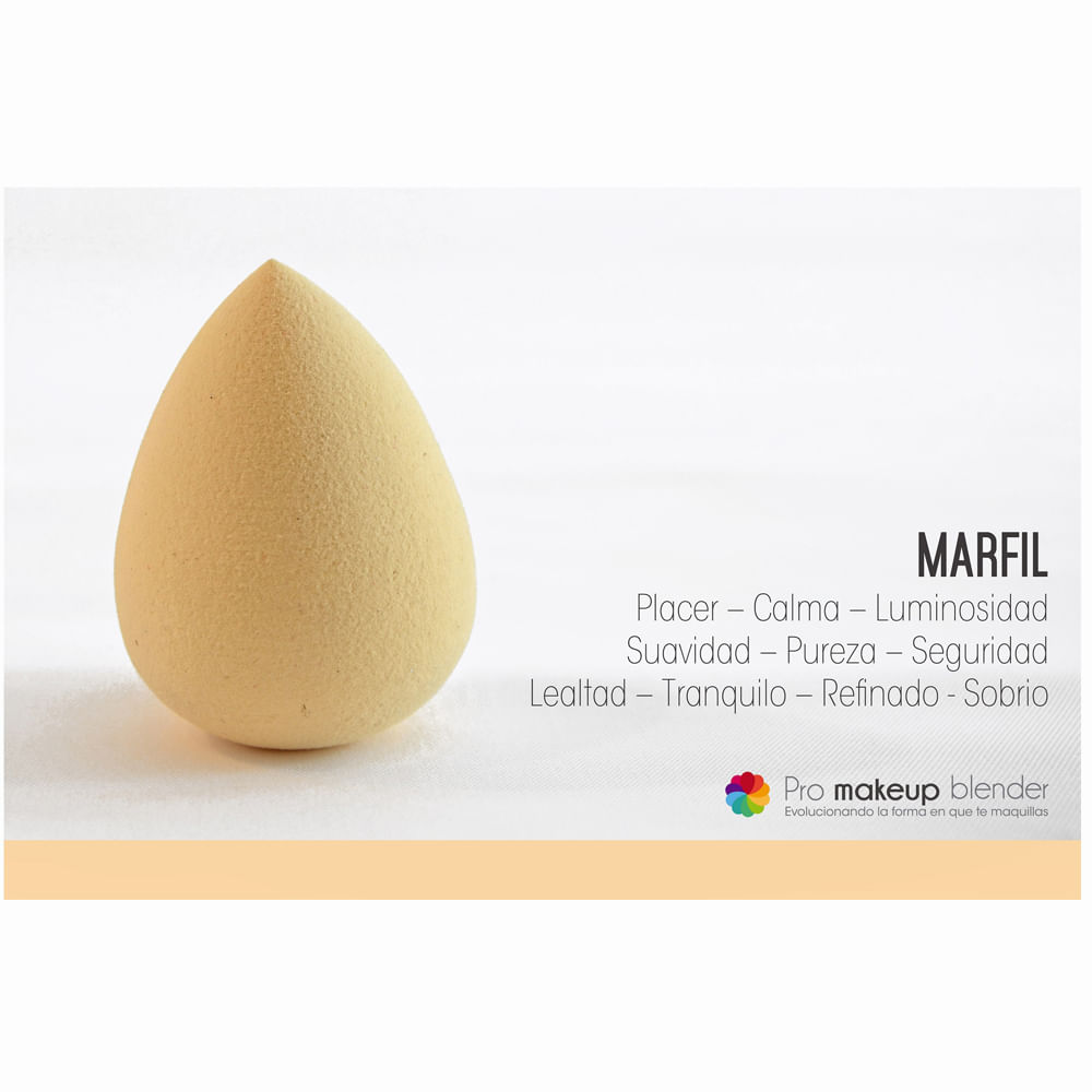 Esponja De Maquillaje Pro Makeup Blender Gota Marfil