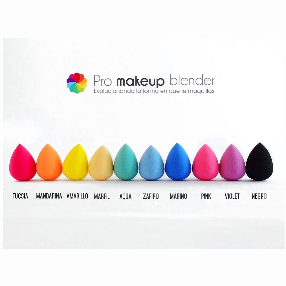 Esponja De Maquillaje Pro Makeup Blender Gota Zafiro img #3