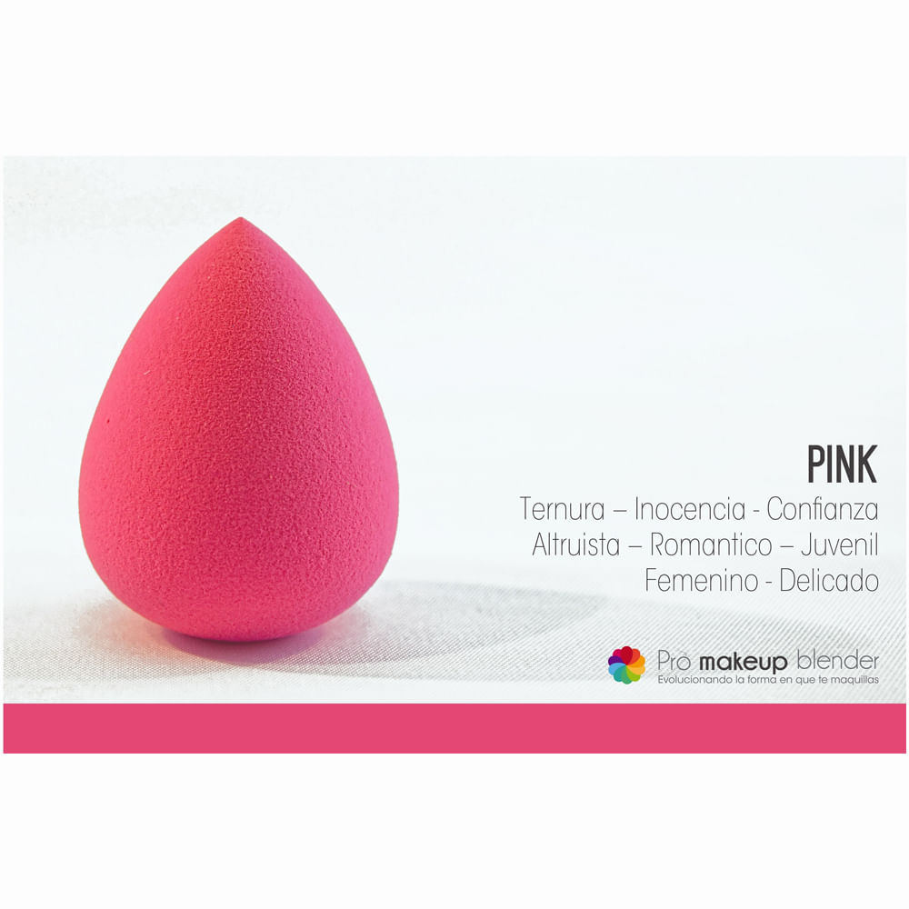 Esponja De Maquillaje Pro Makeup Blender Gota Pink