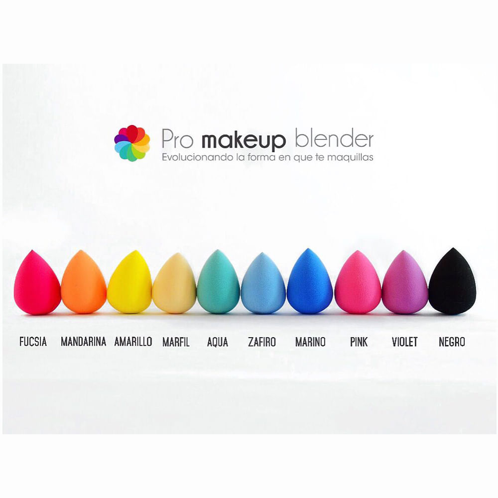 Esponja De Maquillaje Pro Makeup Blender Gota Violet img #3