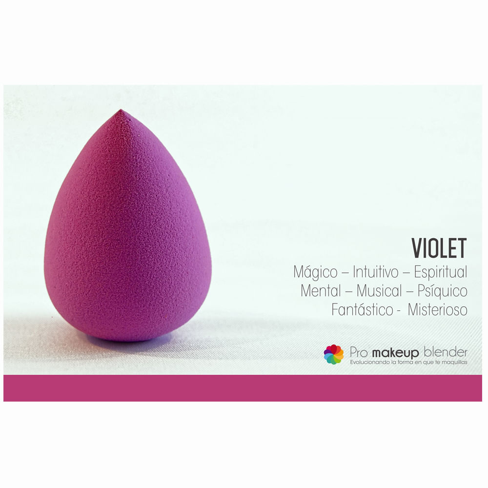 Esponja De Maquillaje Pro Makeup Blender Gota Violet