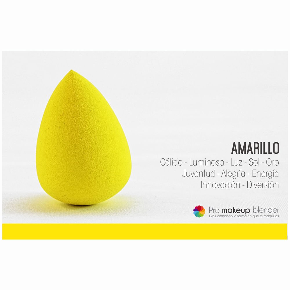 Esponja De Maquillaje Pro Makeup Blender Gota Amarillo