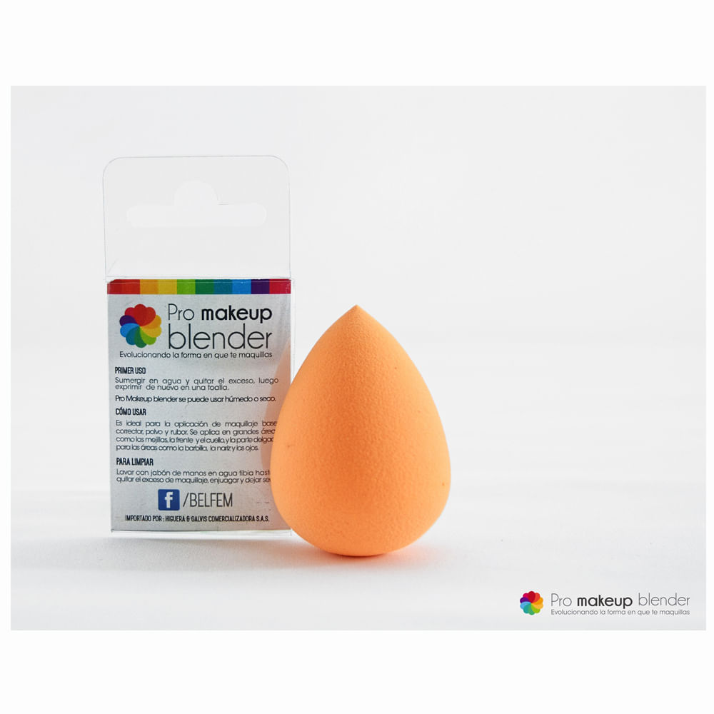 Esponja De Maquillaje Pro Makeup Blender Gota Mandarina img #2