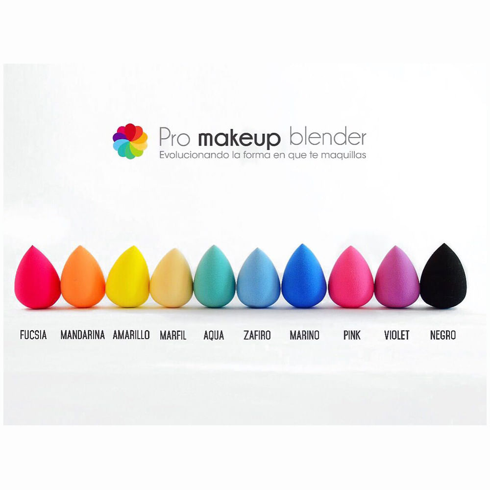 Esponja De Maquillaje Pro Makeup Blender Gota Mandarina img #3