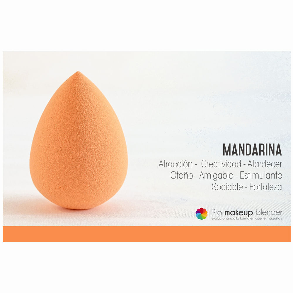 Esponja De Maquillaje Pro Makeup Blender Gota Mandarina