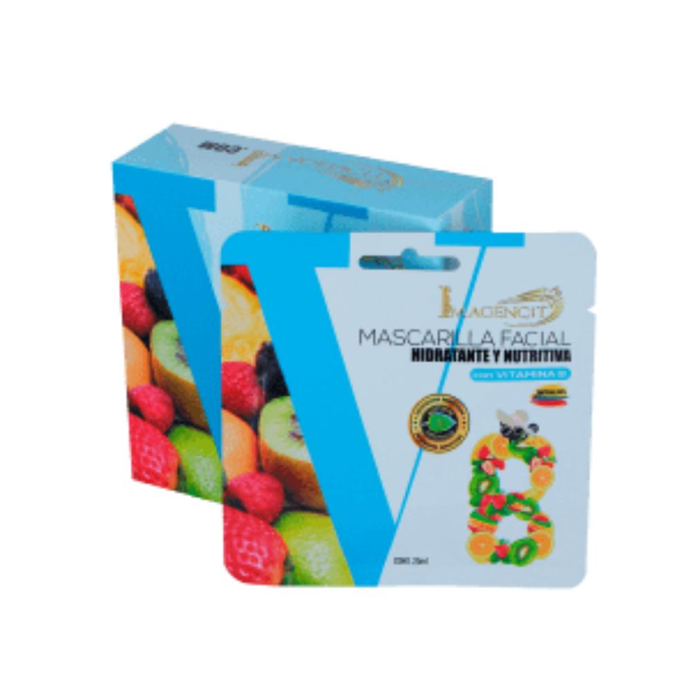 Mascarilla Facial Hidratante Y Nutritiva Con Vitamina B(Caja) 10X25 Ml img #1