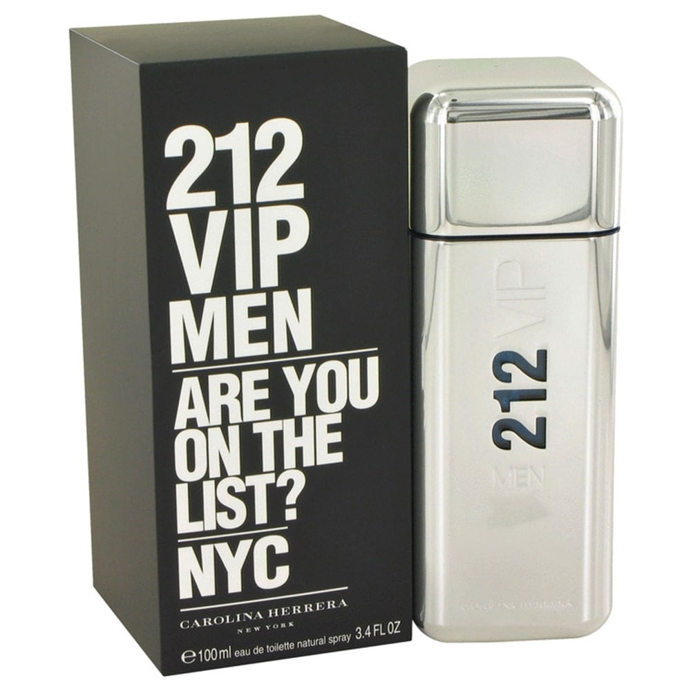 Perfume 212 Vip De Carolina Herrera Para Hombre 3.4 Oz