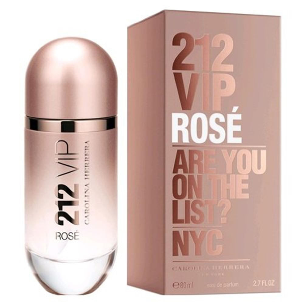 Perfume 212 Vip Rose De Carolina Herrera Para Mujer 2.7 Oz