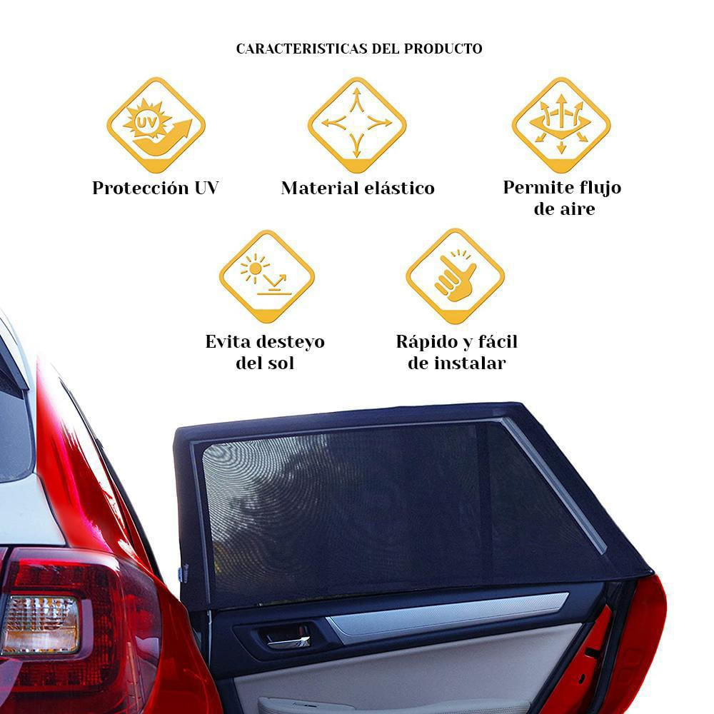 Parasol Cortina Ventana Carros Tapasol Protector Solar X2 Go img #4