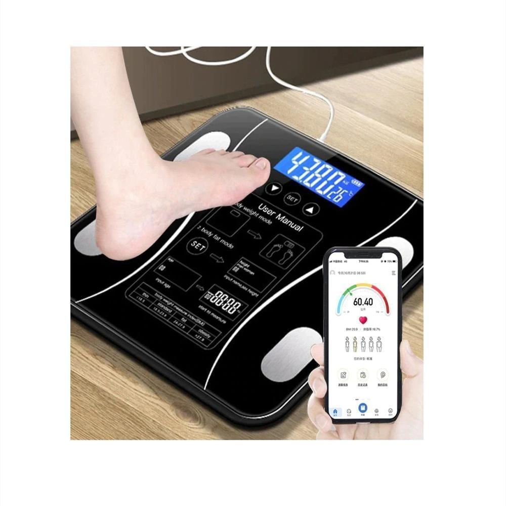 Bascula Inteligente Pesa Bluetooth Vidrio Templado Digital App