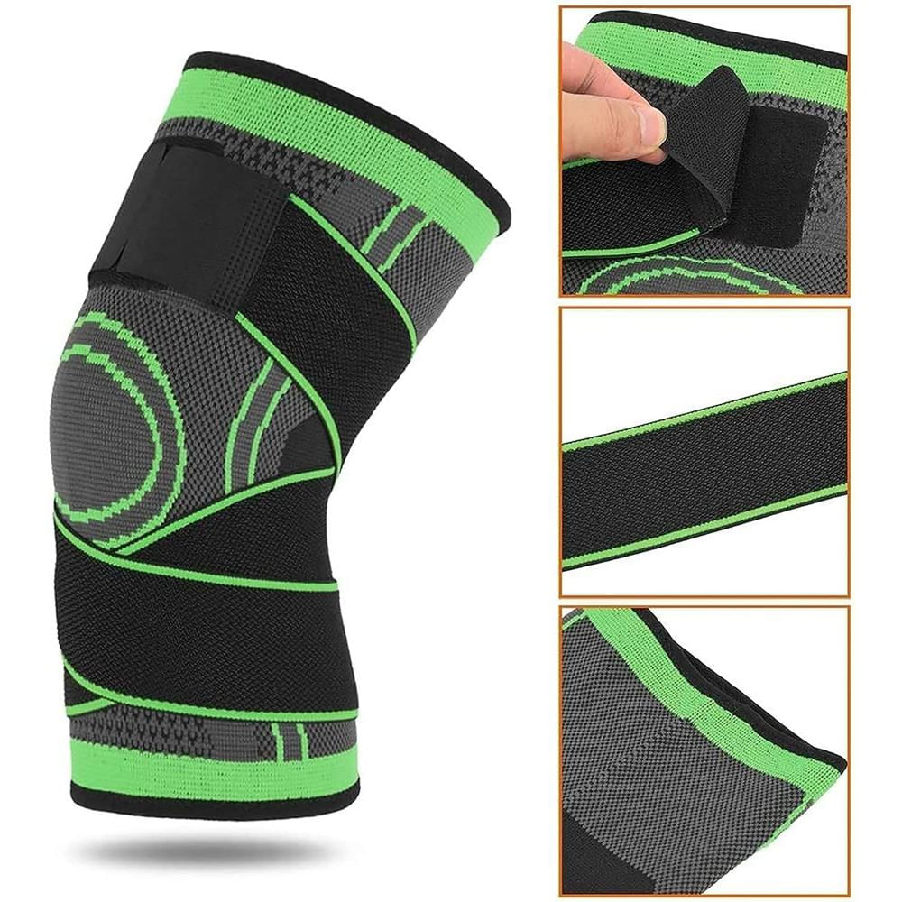 Rodillera Doble Compresion Soporte Ajustable Deportes Gym
