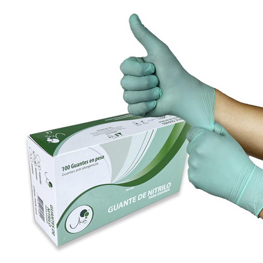 Guantes De Nitrilo Verde M X 100U Ukaint