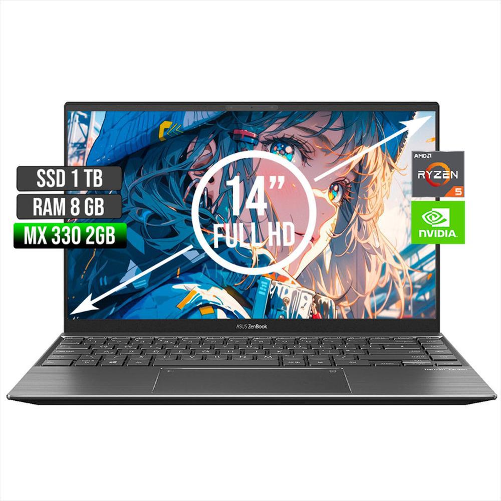 Portatil Asus Zenbook Amd Ryzen 5 5500U Mx 330 2Gb Ssd 1Tb Ram 8Gb Led 14 Pulgadas Full Hd