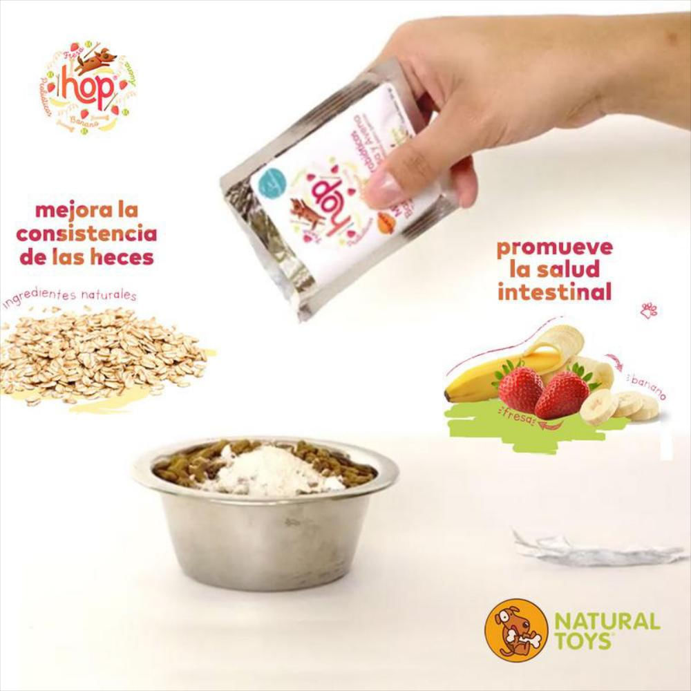 Probióticos Banano+Fresa+Avena Natural Para Perros 120 Gr img #2
