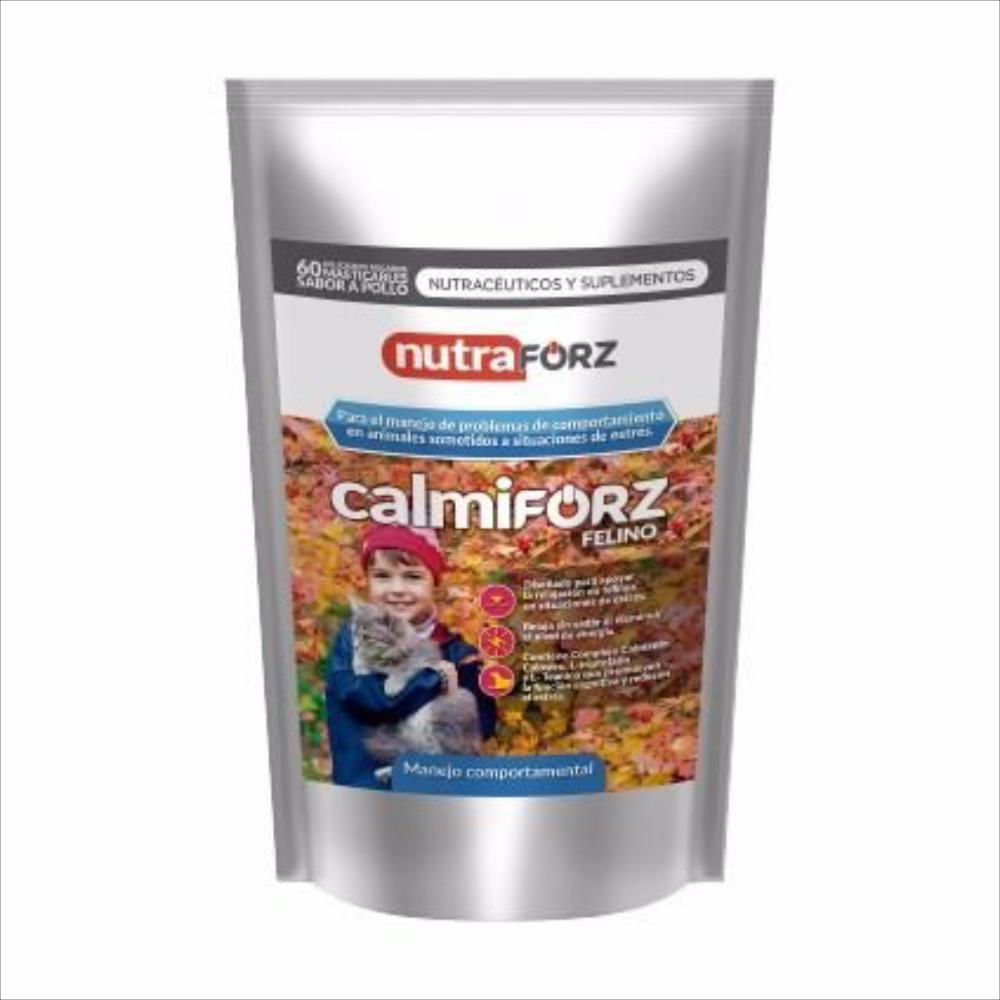 Calmiforz Gatos Nutracéutico 60 Tabletas img #1