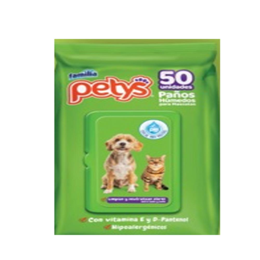 Pañitos Humedos Petys 50 Unidades