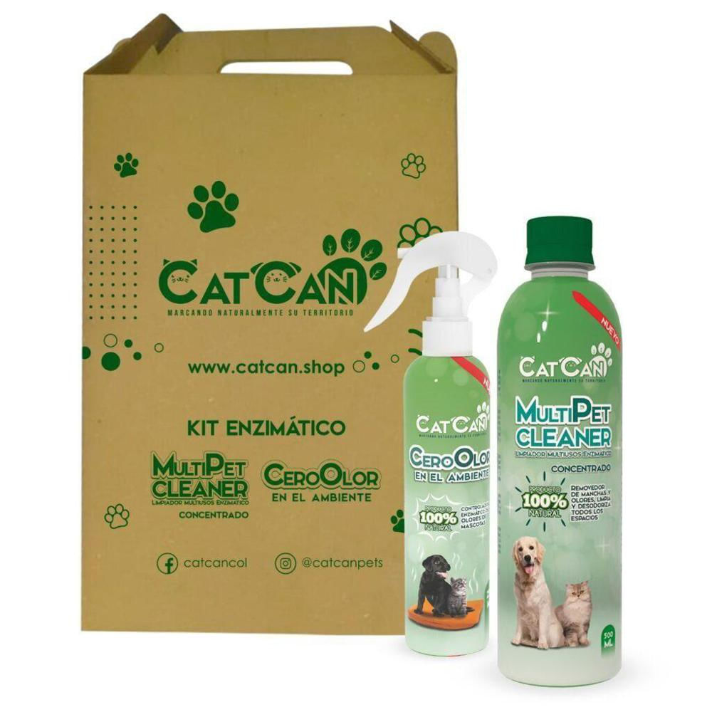 Kit Enzimatico 2 Productos (Cero Olor De 250 Ml.+Multipet Concentrado 500 Ml)