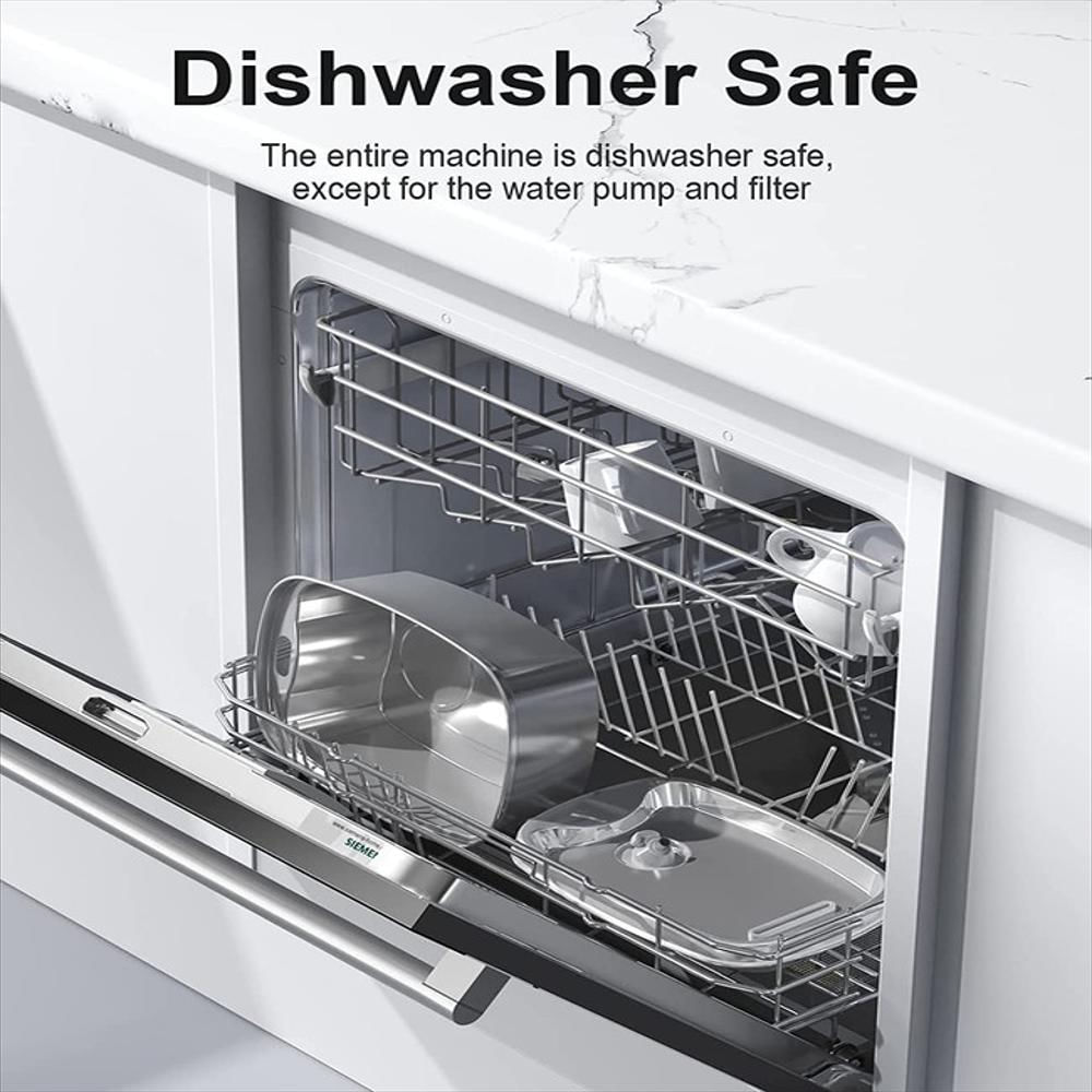 Fuente De Agua Para Gatos Y Perros Bebedero Acero Inoxidable Pws 103 img #4