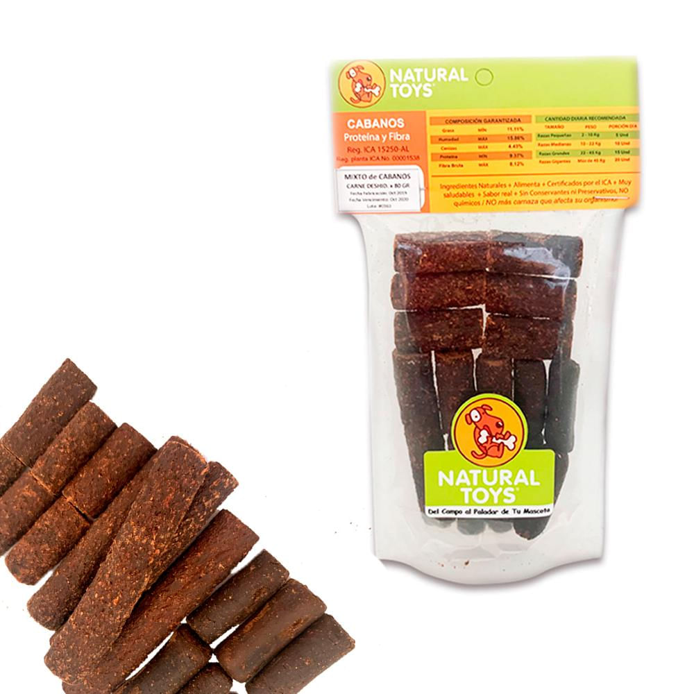 Mixto Cabanos Naturales De Carne Res Y Pollo 80 Gr X 2 Und