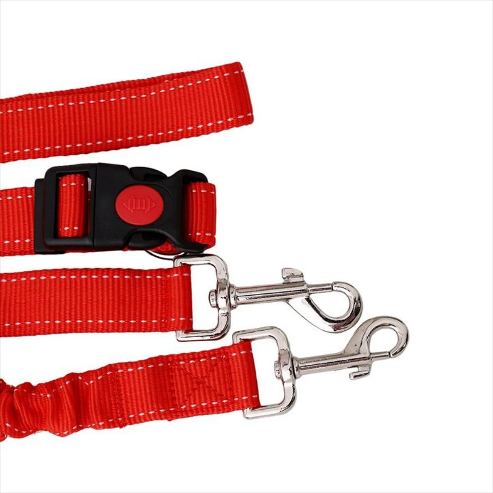 Correa Para Perros Manos Libres Arnes De Cintura Rojo Bungee img #5